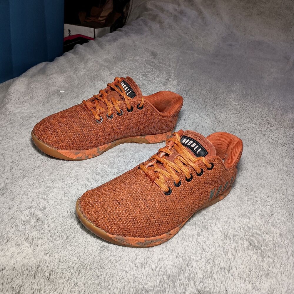 NOBULL Orange Heather Low Top Trainer Athletic Sneakers Women's Size 6 Men's 4.5 - Picture 15 of 16